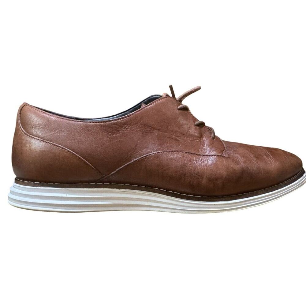 Cole Haan Grand W15292 Brown Leather Oxford Shoes Sz 6.5